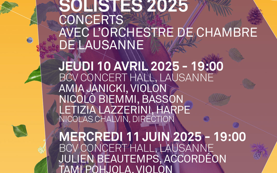 Jeudi 10 avril 2025 19h BCV Hall