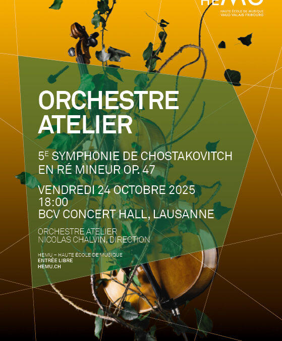 Vendredi 24 octobre 2025 18h BCV Hall