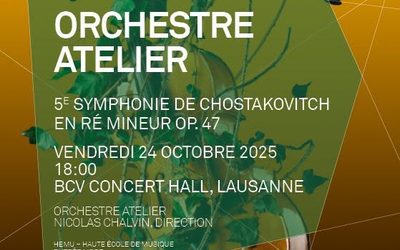 Vendredi 22 octobre 2025 18h BCV Hall